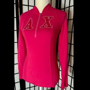 Armani Exchange Pullover Pink Half Zip Small
